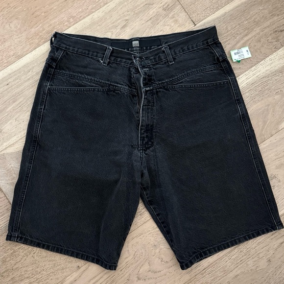 Marithe Francois Girbaud Black Denim Jean Shorts
